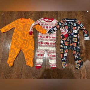 Infant Holiday Pajamas 6-9 Months Halloween & Christmas
